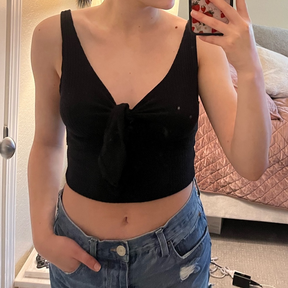 abercrombie and fitch black tank